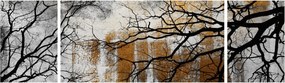 Obraz - Sylwetki drzew (170x50 cm)
