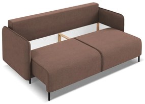 Różowa rozkładana/ze schowkiem sofa 226 cm Luana – Makamii