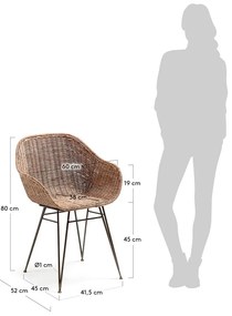 Krzesło w naturalnym kolorze Chart – Kave Home
