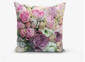 Poszewka na poduszkę z domieszką bawełny Minimalist Cushion Covers Roses, 45x45 cm