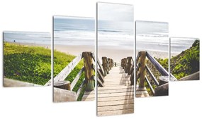 Obraz - Wejście na plażę (125x70 cm)