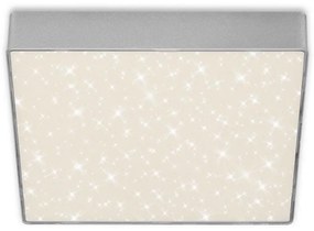 Briloner 7077-414 - LED Plafon STAR SKY LED/16W/230V 21x21 cm srebrne