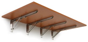 Stół składany na ścianie, 1200 x 600 mm, nośność 60 kg, czereśnia