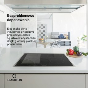 Klarstein Delicatessa Prime 60cm Płyta Indukcyjna 4 Strefy Gotowania Czarny