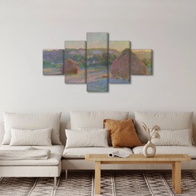 Obraz - Claude Monet, Stacks of Wheat (End of Summer) , reprodukcje (125x70 cm)