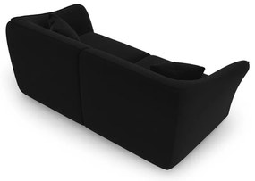 Czarna aksamitna sofa 206 cm Tokyo – Cosmopolitan Design