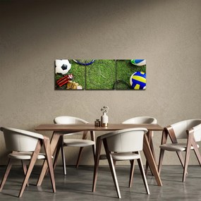 Obraz - Sport (z zegarem) (90x30 cm)