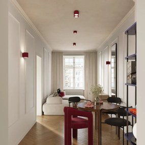 Plafon dwupunktowy AURA 2 burgund GX53 ryflowany  SOLLUX  LIGHTING