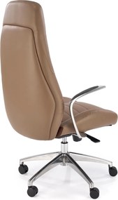 Ciemno-beżowy fotel gabinetowy Darwin Halmar