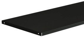 Półka metalowa do szafy biurowej, 900 x 20 x 360 mm, czarna
