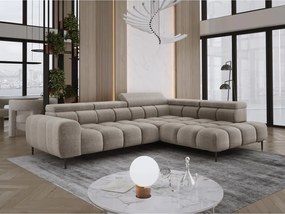 Narożnik PLAZA L Prawostronny z elektryczną regulacją siedziska w tkaninie EDEN 04 WERSAL
