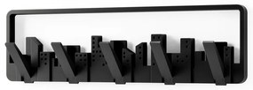 Czarny plastikowy wieszak ścienny Skyline – Umbra