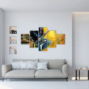 Obraz saksofonisty (125x70 cm)