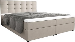 BEDANTE Łóżko kontynentalne Fado 2 200x200 Cosmic 10, beżowy, pojemnik na pościel