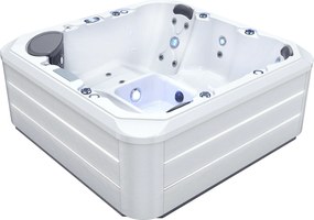 JACUZZI OGRODOWE PREMIUM WANNA  SPA 5-OSOBOWA WHITE OBUDOWA WHITE 195x195 CM