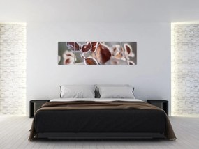 Obraz - Szczegół liści (170x50 cm)
