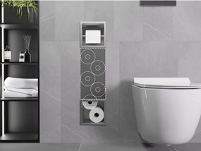 Mexen X-Wall-BP uchwyt na papier toaletowy z magazynkiem, inox - 1914
