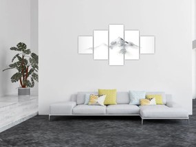 Obraz - Obraz gór namalowany tuszem (125x70 cm)