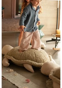 Zielony/kremowy dziecięcy worek do siedzenia Mrs. Turtle – Lorena Canals