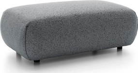 Popielata melanżowa pufa na nóżkach K1-C61