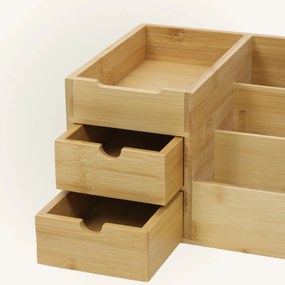 Bambusowy organizer z szaufladami SOLA