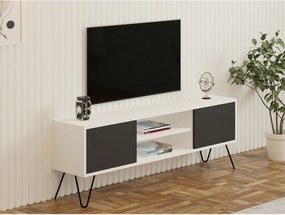 Stolik pod telewizor Hare White and Anthracite