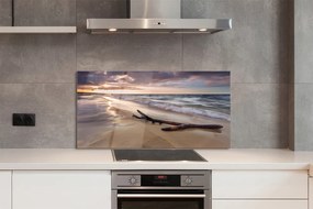Panel szklany do Kuchni Zachód Słońca na Gdańskiej Plaży