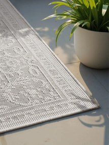 Dywan zewnętrzny dwustronny Duet szaro-kremowy 120 cm x 170 cm