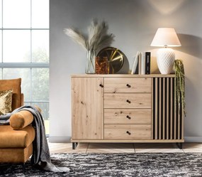 Komoda KOLI C-4, dąb artisan