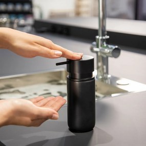 Wenko Ceramiczny dozownik mydła Silo 250 ml, czarny