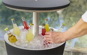 Plastikowy okrągły stolik ogrodowy z pojemnikiem na lód ø 49,5 cm Cool – Keter
