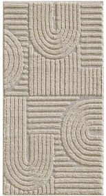 Dywan nowoczesny Art 3D bezowy 80 cm x 150 cm