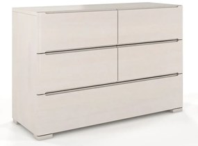 Komoda drewniana 5 szuflad Inca 4S - Biały mat