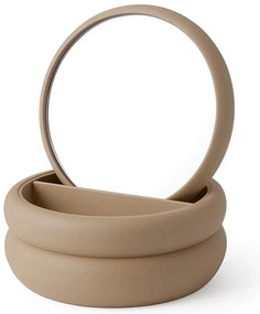 Szkatułka na biżuterię z lusterkiem, 17,5 x 17,5 x 9 cm