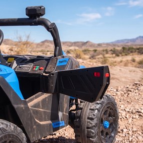 AIYAPLAY Elektryczne auto dla dzieci 24V 2-osobowe UTV z baterią litową, pilot 2,4 GHz, 2 x 120W silniki, softstart | Aosom PL