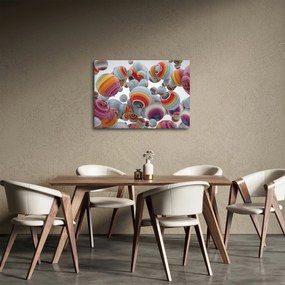 Obraz malowanych kulek (70x50 cm)