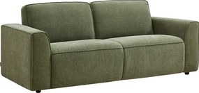 3-osobowa sofa rozkładana typu express w zielonej tkaninie MOTETO