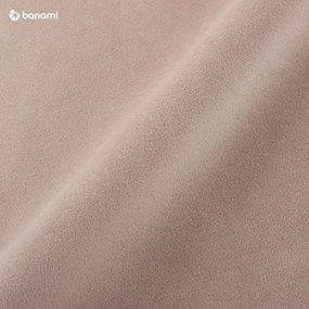 Beżowy aksamitny rozkładany narożnik Milo Casa Santo, prawostronny