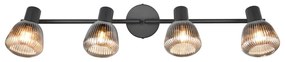 Czarna lampa punktowa ø 10 cm Tarifa – Trio