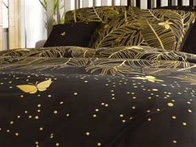 PrzytulneMieszkanie.pl PrzytulneMieszkanie.pl Pościel z mikrowłókna VISATA czarna Rozmiar pościeli: 70 x 80 cm | 140 x 200 cm