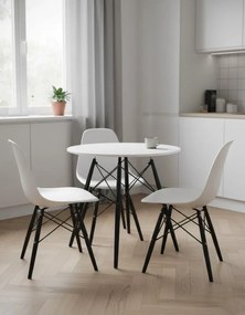 Biały stół kuchenny w stylu skandynawskim K7-B30