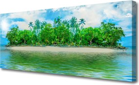 Obraz canvas Samotna Wyspa na Morzu