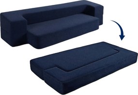 Sofa-materac 2w1 niebieska  granat