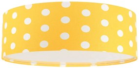 Żółty dziecięcy plafon w białe kropki - 4X A359 E1-P30