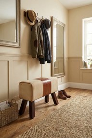 Tapicerowana ławka z drewnianą ramą N2-B25