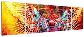 Obraz - Merkaba ze skrzydłami, abstrakcja (170x50 cm)