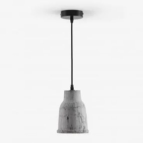 Lampa Sufitowa Sainza Z Terakoty Jasnoszary & Ø14 Cm - Sklum