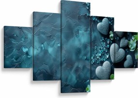 Obraz - Kamienie w kształcie serca (125x70 cm)