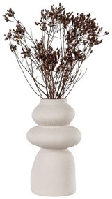 Kremowy kamionkowy wazon (wysokość 26,5 cm) – House Nordic