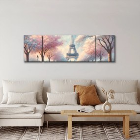 Obraz – Wiosna w Paryżu (170x50 cm)